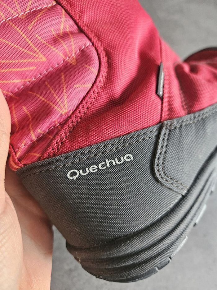 Bottes de neige / après-ski femme - Pointure 38 - Quechua - Rouge rose - photo numéro 11