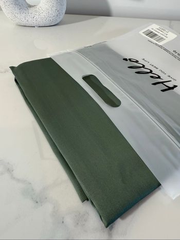 Taie d'oreiller soie de mûrier vert foncé Neuve 19momme