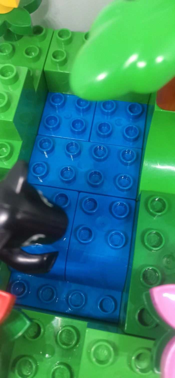 Décor paysage jungle avec rivière et panthère noire lego duplo - photo numéro 6