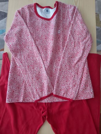lot de 2 tenues Petit bateau rouge et bleue