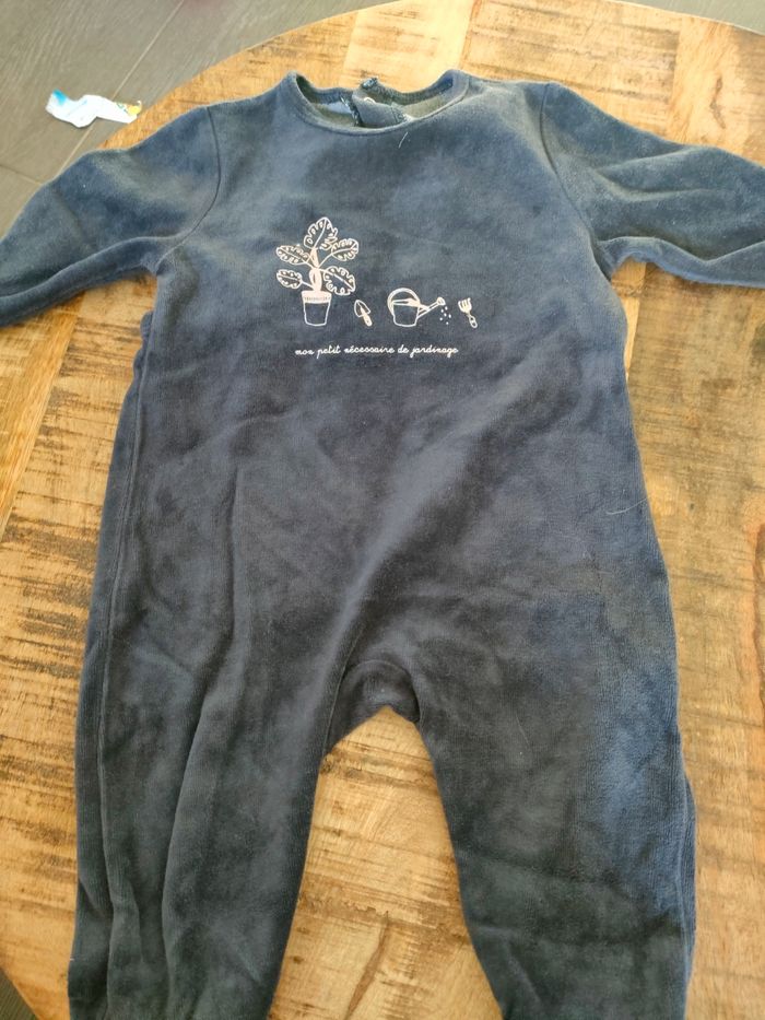 Pyjama velours 9 mois