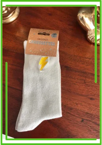 Chaussettes paillettes Fantaisie Éclair P36-41