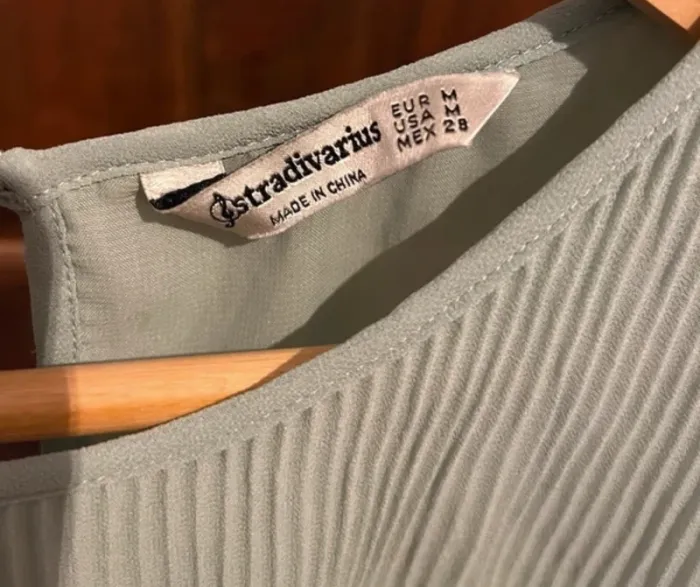 Chemisier plissé Stradivarius - Taille M - photo numéro 4