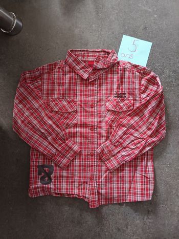 Chemise à carreaux 4 ans
