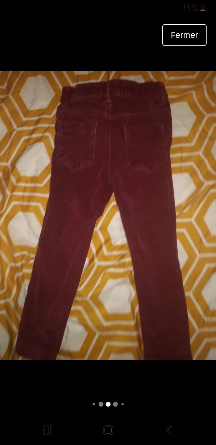 Lot 2 pantalons velours - photo numéro 8