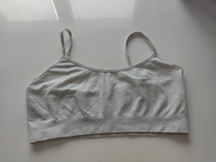 Brassière de sport blanche taille S