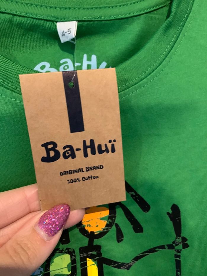 T-shirt 4/5 ans Ba-Huï neuf avec étiquette - photo numéro 4