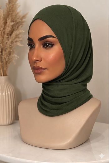 Hijab avec pression à l’arrière 