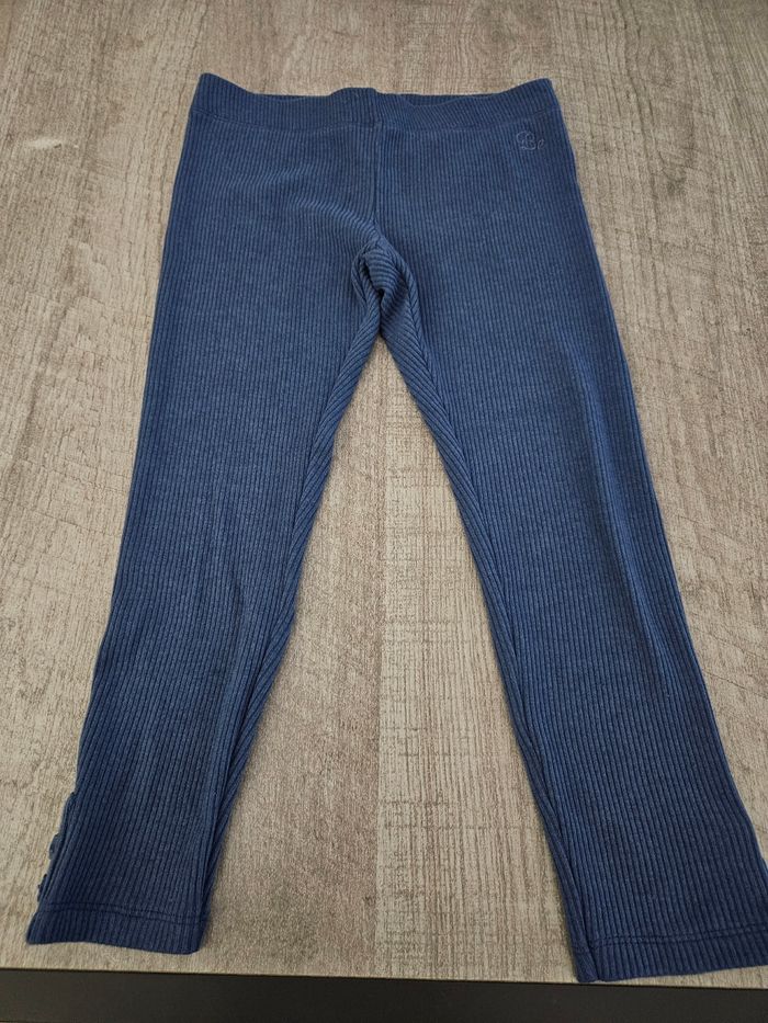Pantalon fille simili velours