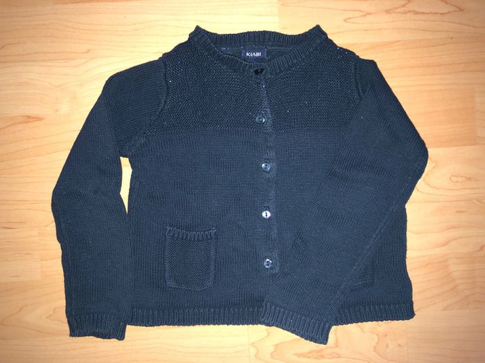 Lot gilets Kiabi Marine / Gris, pailletés sur le haut. 3 ans. - photo numéro 2