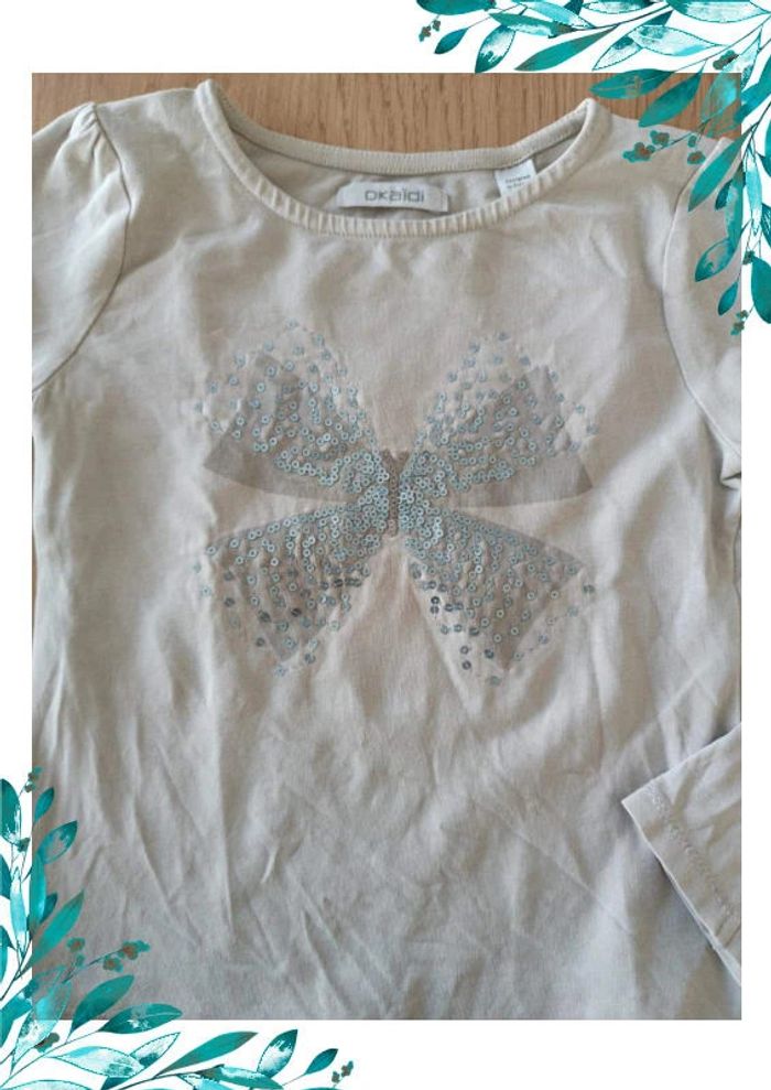 T-shirt manches longues fille 5 ans - photo numéro 2