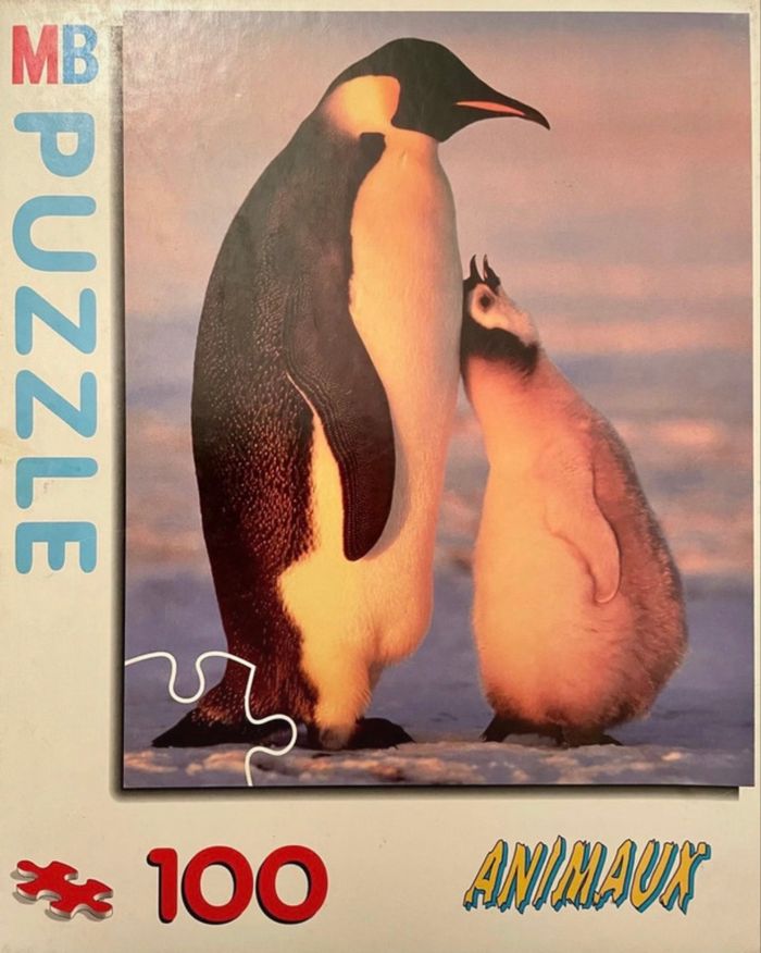 Puzzle MB en carton fort Animaux 100 pièces - photo numéro 2