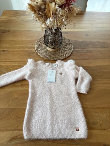 Robe pull rose pale 18 mois