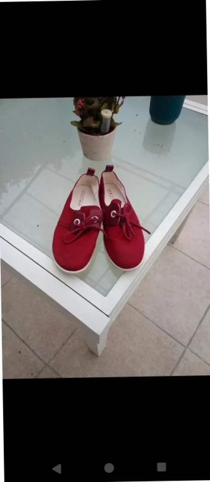 Chaussure femme armistice bordeaux rouge