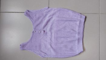 Debardeur en laine motif encre