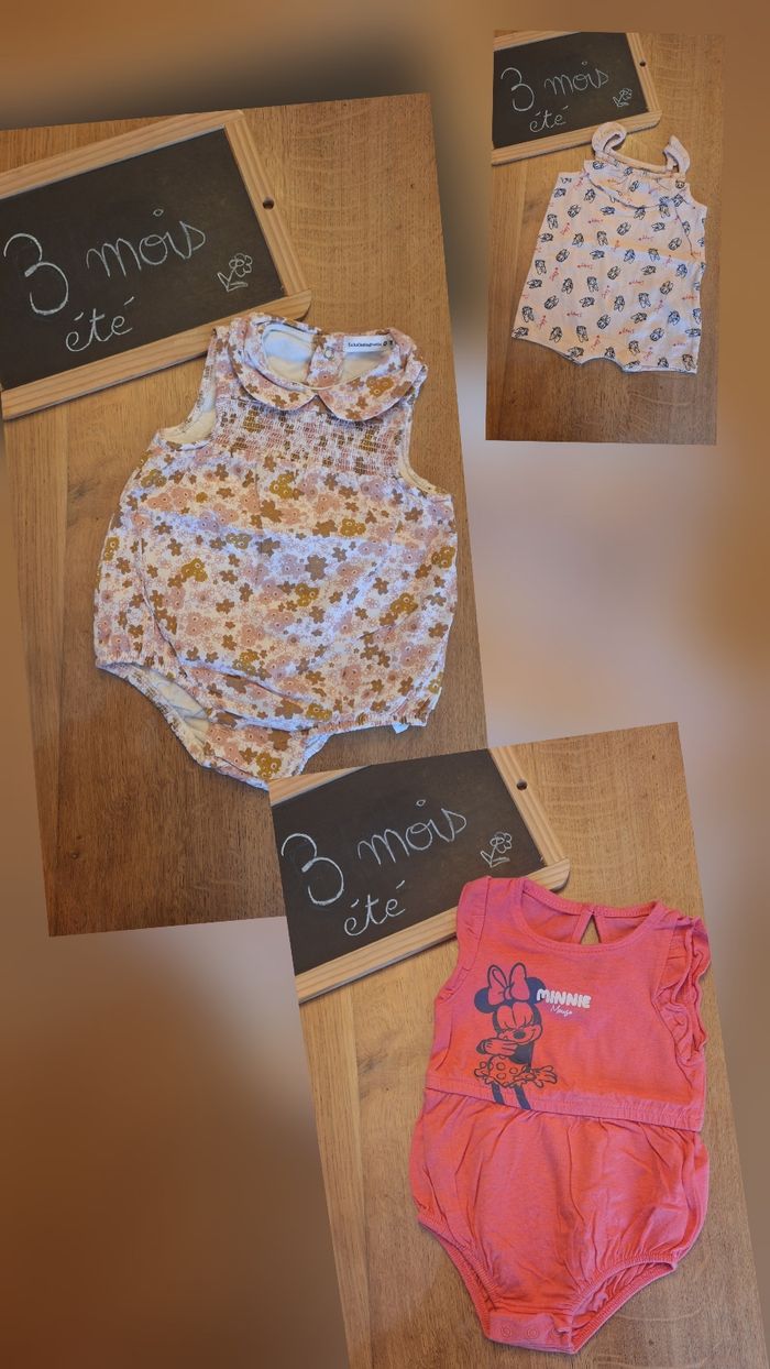 Lot vêtements été fille 3mois 🌺 - photo numéro 3