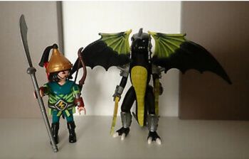 Playmobil dragon 5465: dragon tempête avec soldat