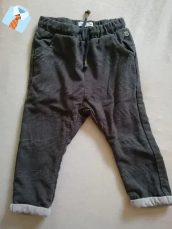 Pantalon Gris avec Rebord Clair - Marque GEMO - 24 Mois