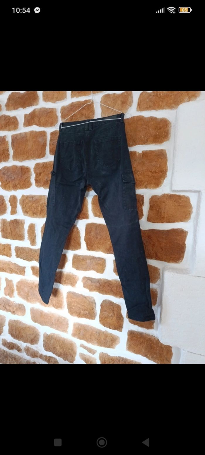 Pantalon cargo noir - photo numéro 5