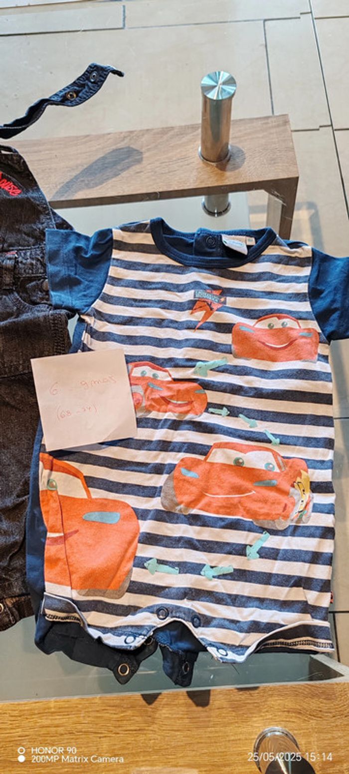 Lot salopette et combinaison 6-9 mois - photo numéro 3