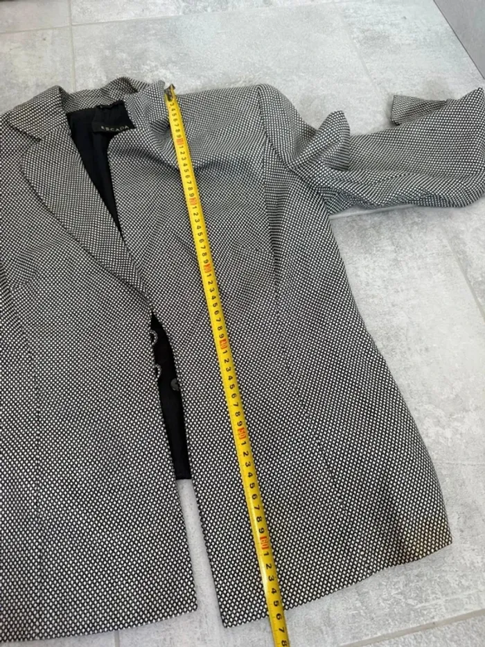 Blazer Escada femme gris taille 42 en laine et soie parfait état - photo numéro 14