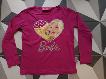 T shirt manches longues Barbie 5 ans