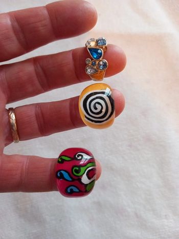 👧lot 3 bagues fantaisie