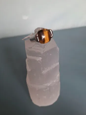 Bague Œil de tigre - Taille 16