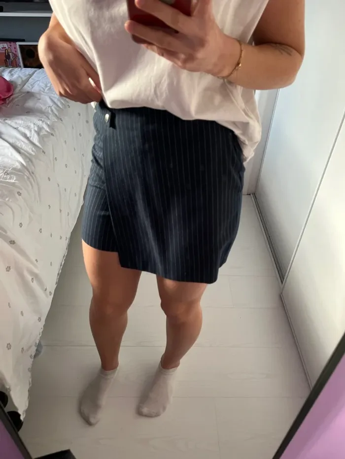 Jupe short rayé