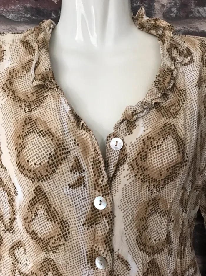 chemise Jacqueline Riu effet python serpent - photo numéro 2