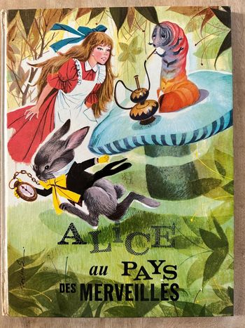 Livre ancien vintage Alice au pays des merveilles Hemma collection les plus beaux contes