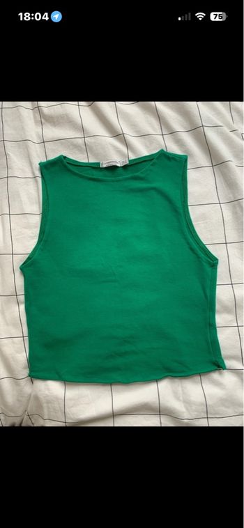 Crop top vert