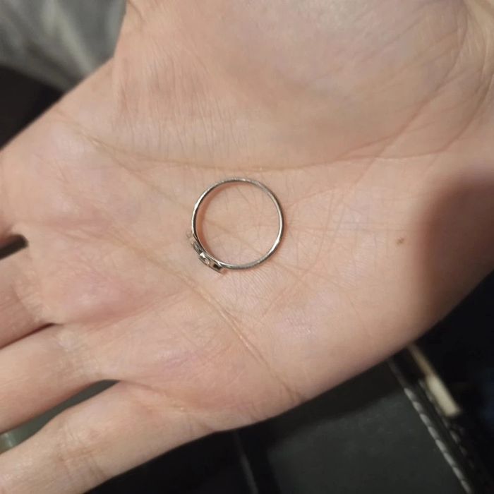 Bague or blanc et diamants T53 - photo numéro 5