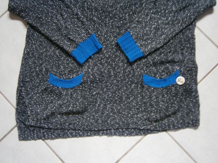 Pull fin ML moucheté noir et blanc COP COPINE Taille L - photo numéro 4