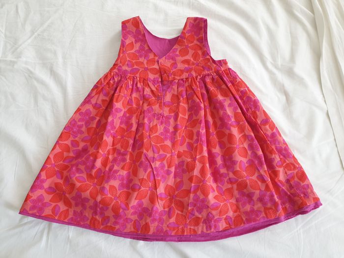 Robe fuchsia réversible - T2A - Du Pareil au même - photo numéro 8