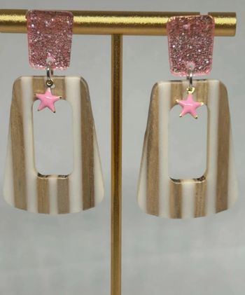 Boucles d’oreilles - Douceur étoilée 5 cm