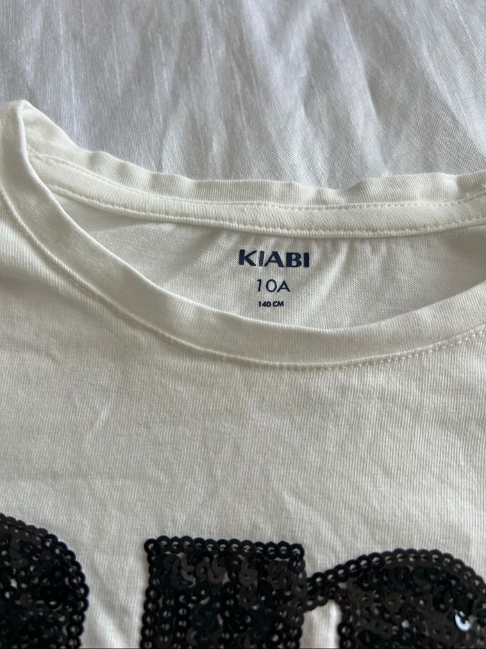 Haut blanc amour sequin noir - photo numéro 3