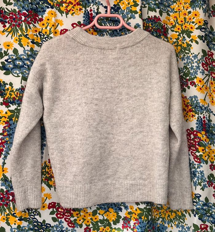Pull gris chiné - photo numéro 4