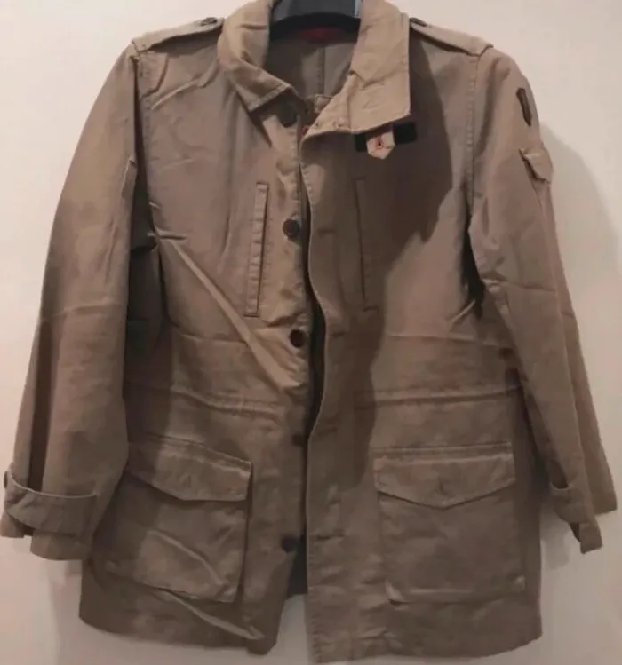 Veste militaire kiabi beige manches longues tailles 36