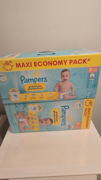 Couches pampers premium protection taille 3 