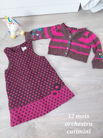 Gilet catimini 1 an robe