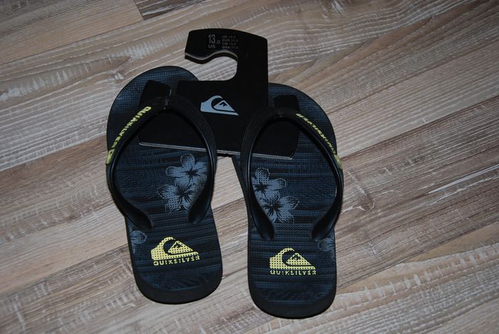 claquettes tongs quiksilver 31 garçon