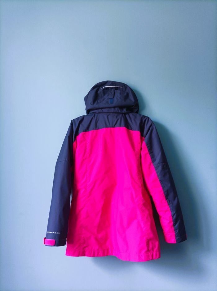 Manteau ski fille 14 ans L columbia polaire rose bleu marine TBE - photo numéro 3