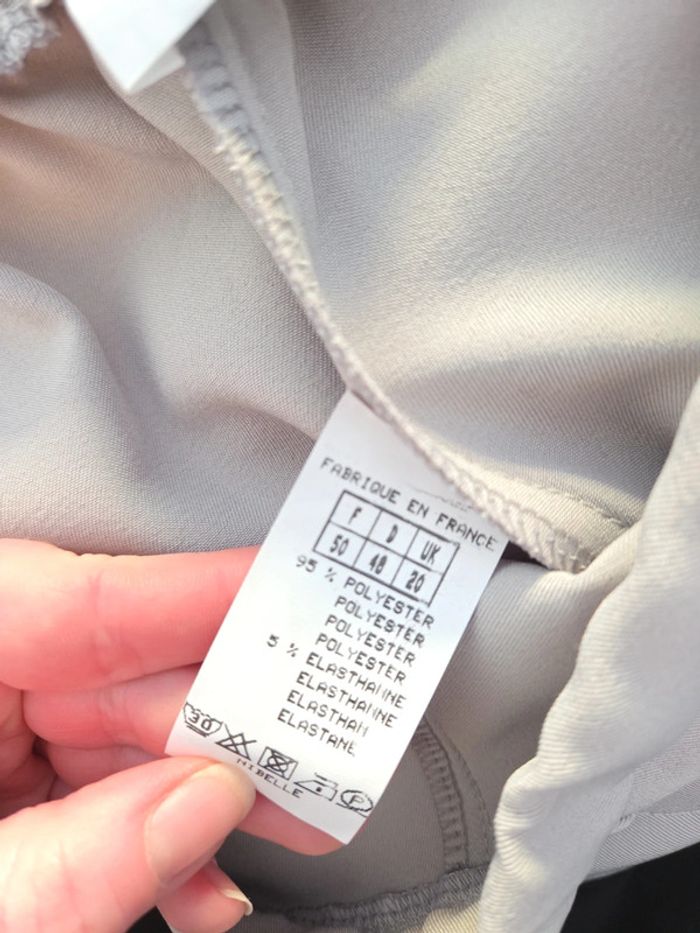 Pantalon femme grande taille gris clair taille 50 TBE afibel - photo numéro 3