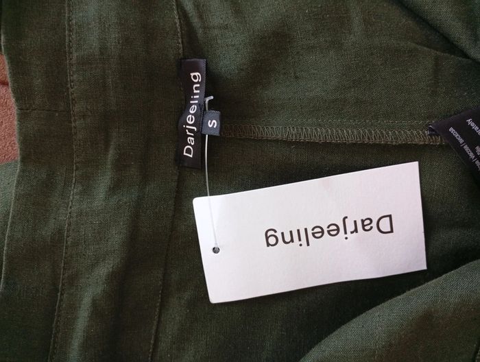 Darjeeling - Pantalon vert ceintré taille S | NEUF - photo numéro 3