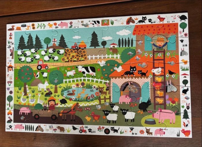 Puzzle ferme enfant