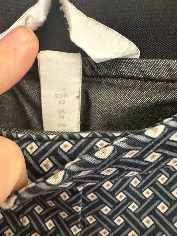 Pantalon H&M, taille 42 élastique à la taille - photo numéro 3