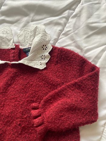 Pull en laine col Claudine 24 mois