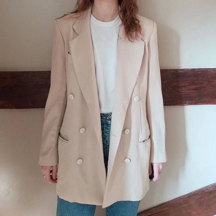 Veste blazer crème/beige laine Alain Chabason Paris