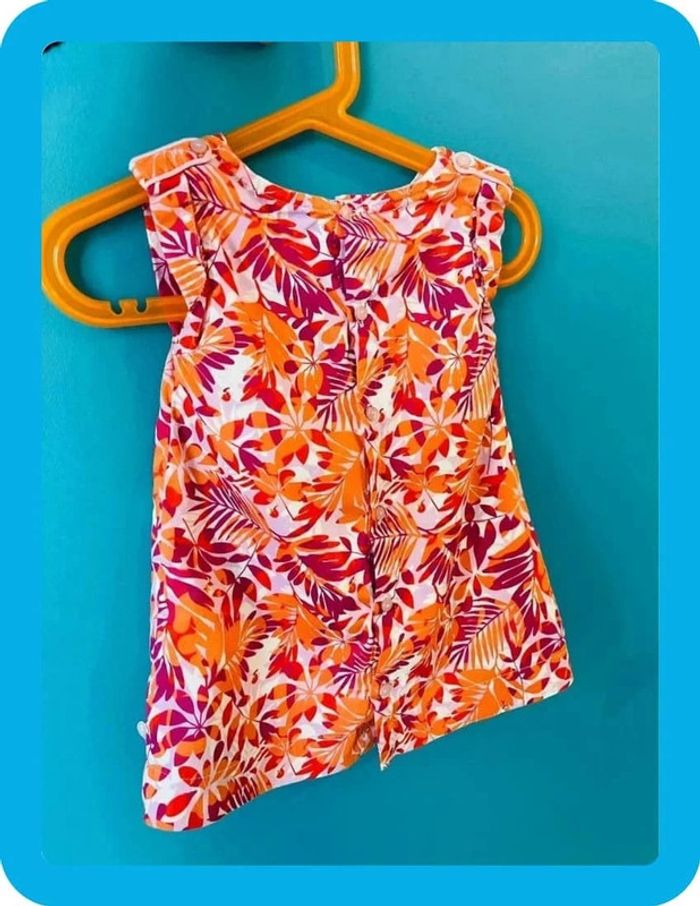 Très jolie robe bébé fille 12 mois OBAÏBI - photo numéro 2